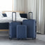 3 Piece Luggage Sets ABS Lightweight Suitcase with Two Hooks, Spinner Wheels, TSA Lock, (20/24/28) Navy - Korvel