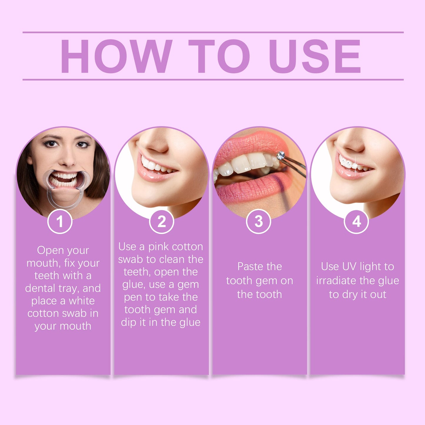 Fashion Teeth Set Diy Fashion Teeth Set Dental Beauty Decoration Drill Combination Personality - Korvel