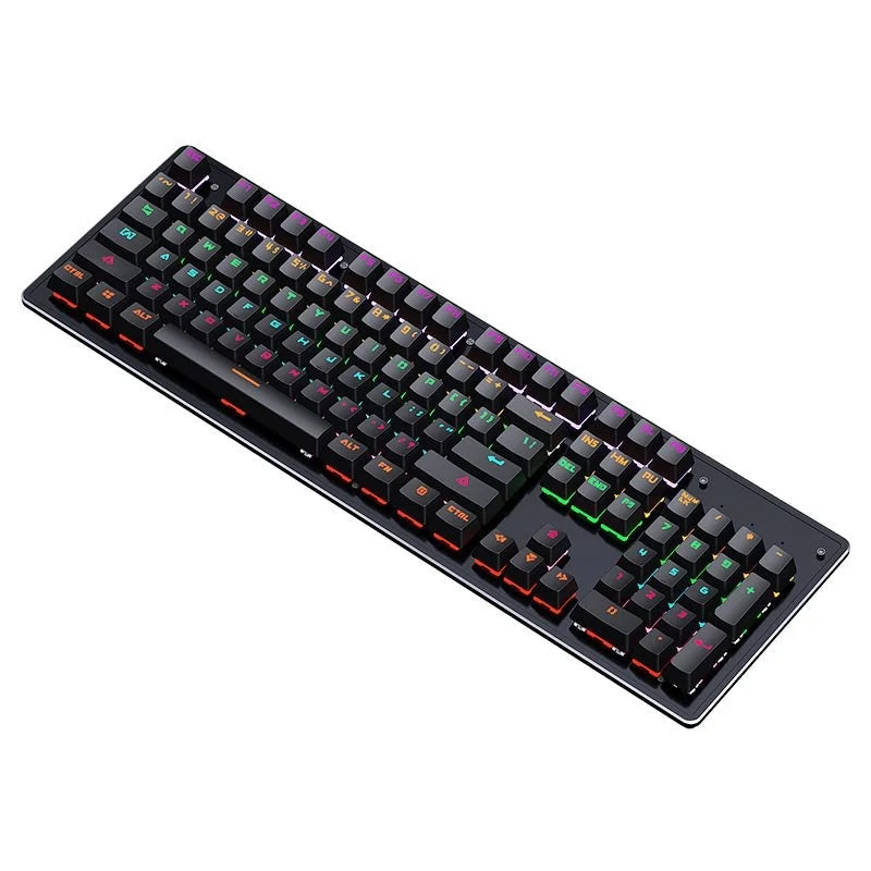 Cracked K880 Hot Swappable Mechanical Keyboard, Esports Game, Green Axis Office Computer Keyboard, Wired Mechanical Keyboard - Korvel