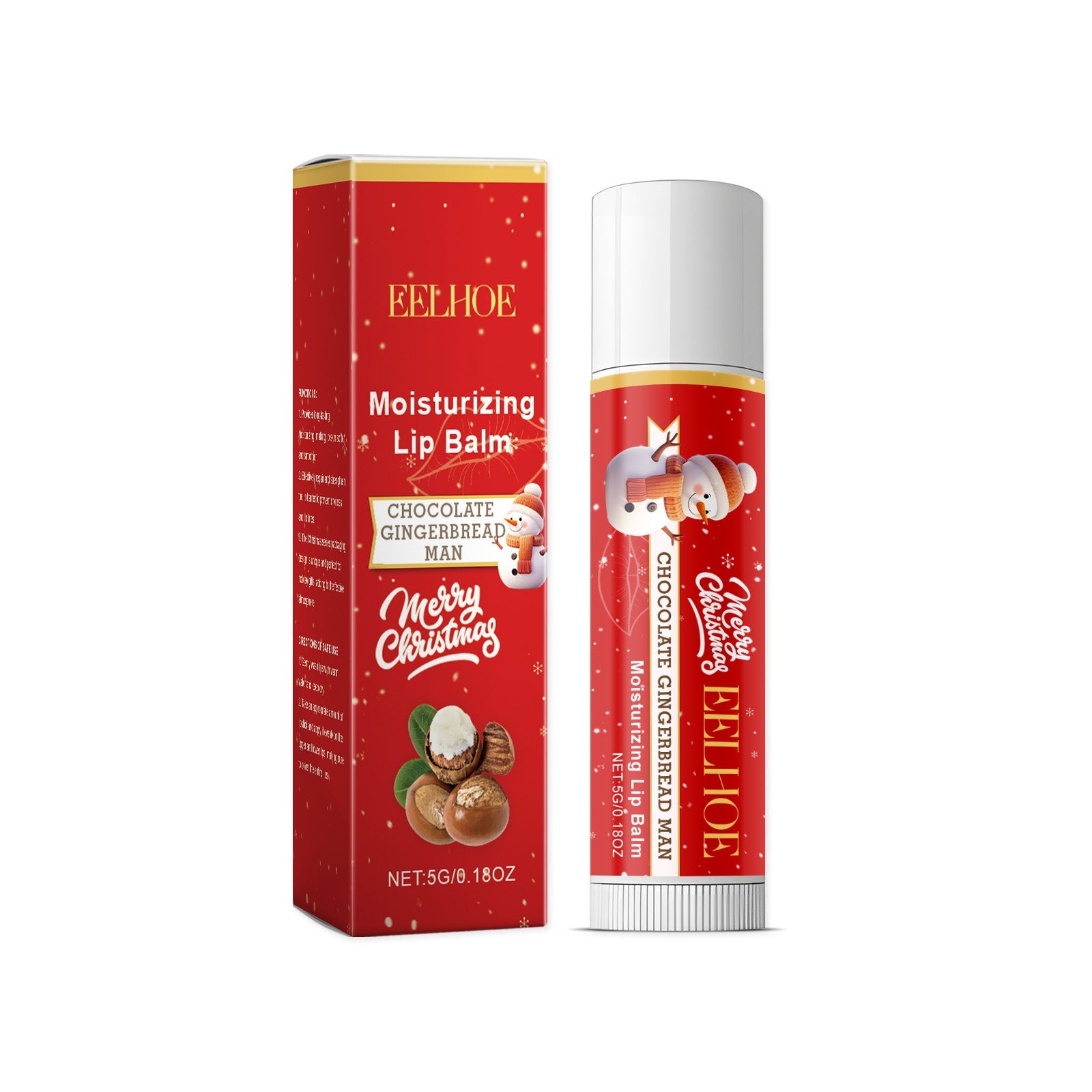 Christmas Lip Balm, Gentle Moisturizing, Nourishing And Caring Lip And Skin Care Lip Balm - Korvel