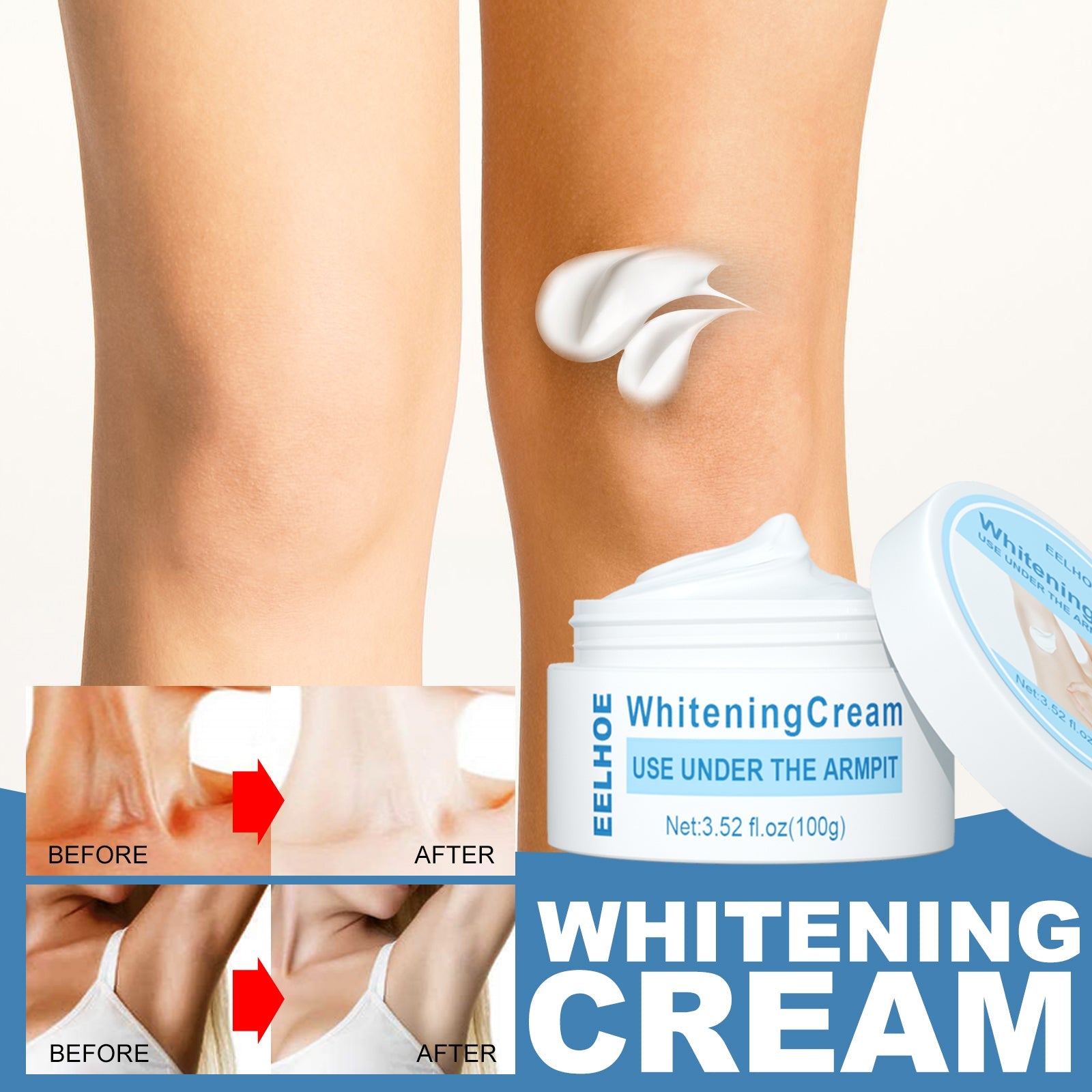 Beauty Cream, Neck And Back Legs And Elbows Refreshing And Smooth Remove Stains Moisturize Skin Underarm Whitening Cream - Korvel