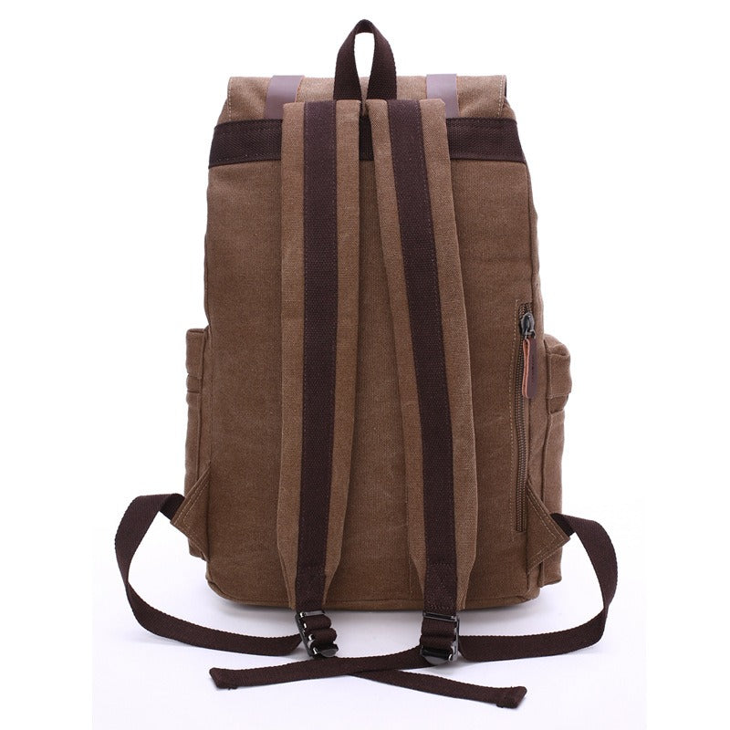 Durable casual large capacity travel bag computer backpack junior high school student school bag backpack Canvas - Korvel