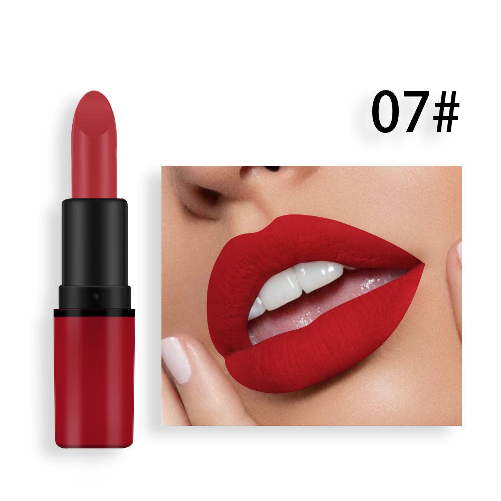 Premium Matte Lipstick in Rich Plum and Classic Red Shades