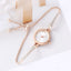 Elegant Girls' Bracelet Watch with Diamond Inlay