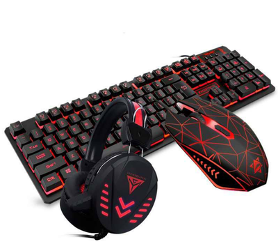 VX7 Waterproof LED Gaming Keyboard, Mouse & Headset Set