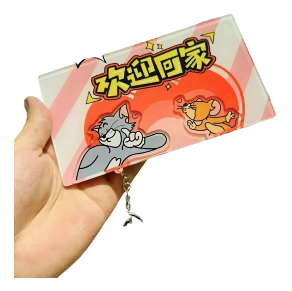 Crayon Shin chan couple keychain refrigerator sticker Simpson family flying house travel notes mobile castle couple pendant - Korvel