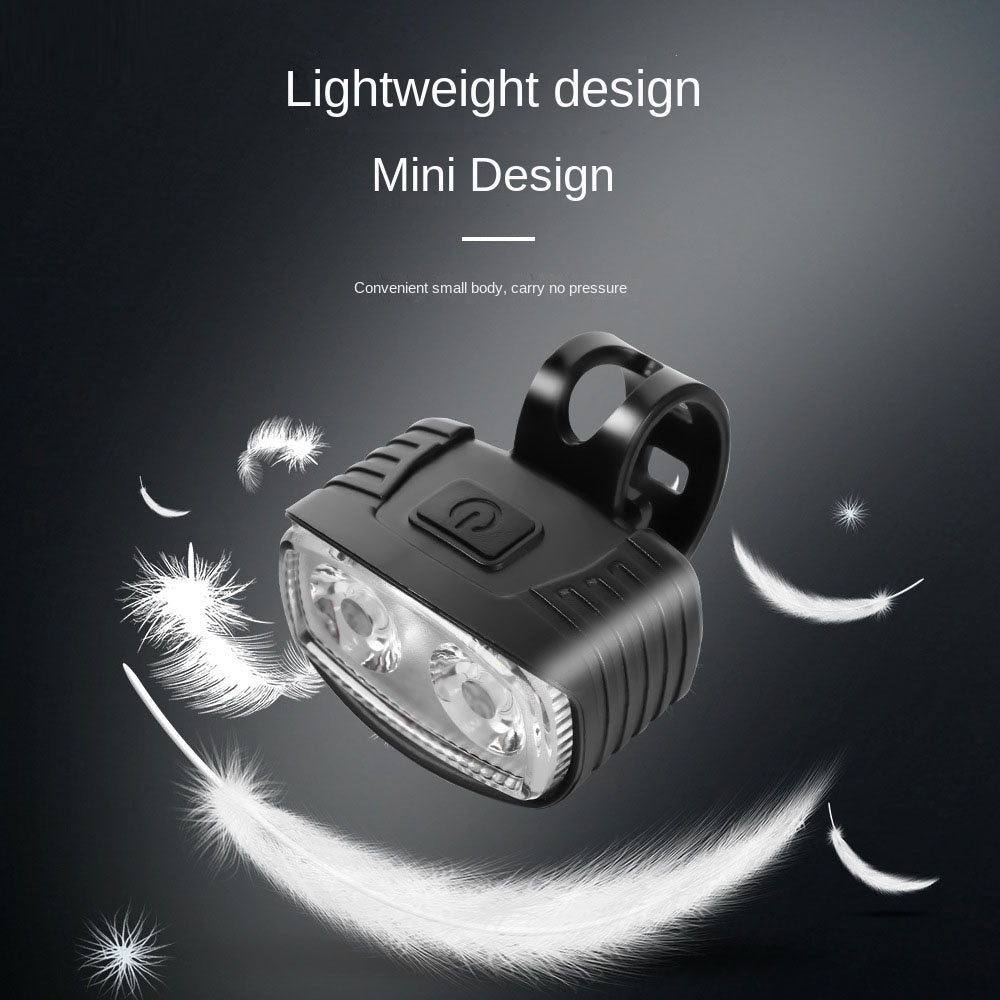 Bicycle headlight and taillight set, highway warning light, high brightness LED lighting, mountain bike outdoor riding accessori - Korvel