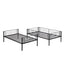Premium Bunk Bed with Dual Ladders and Guardrail - Black