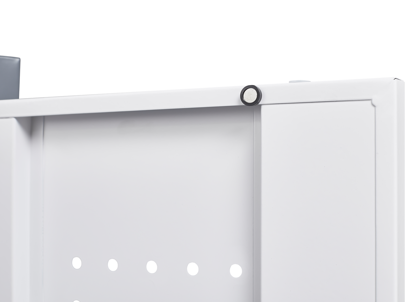 Metal storage cabinets, lockable cleaning tool cabinets, high broom tool organizers, and large storage cabinets in storage store - Korvel