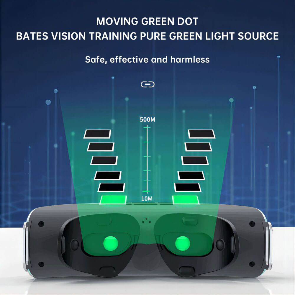 3d Moving Green Light Eye Protection Device Children'S Eye Massager Relives Eye Fatigue Vision Recovery Training Device - Korvel