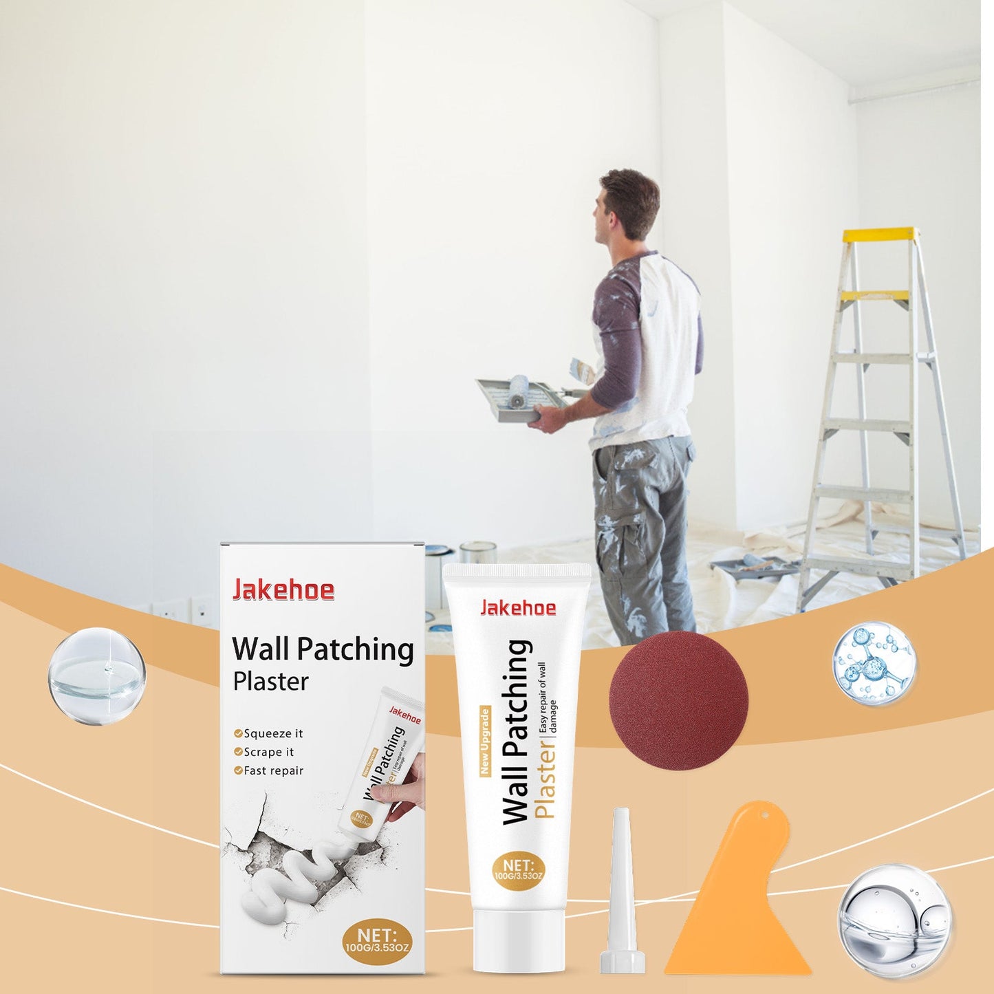 Premium Wall Repair Kit for Seamless Surface Restoration