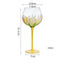 Hand Painted Glass Goblet for Elegant Celebrations