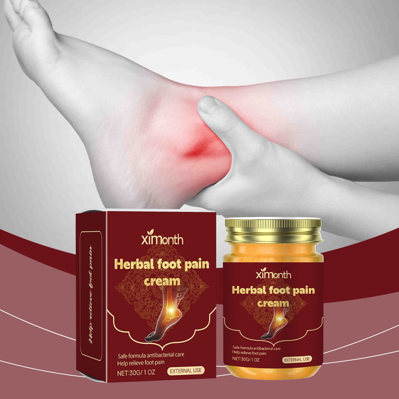 Herbal Foot Care Cream, A Gentle Herbal Formula For A Soothing Massage Foot Cream - Korvel