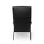 Mid Century Modern Upholstered Accent Chair in Matte Black