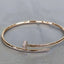 Precision Thick Plating Head and Tail Diamond Fashion Three-Circle Full Diamond Couple Bracelet - Korvel