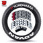 [One-piece set] Tire letter sticker one-piece set One-piece set Suitable for 4 tires No accessories included - Korvel