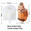 Molde de Silicona para Velas de Fantasma y Calabaza de Halloween
