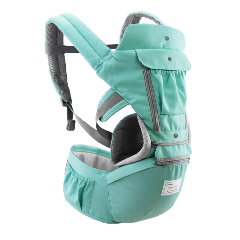 AIEBAO Ergonomic Baby Carrier Infant Kid Baby Hipseat Sling Front Facing Kangaroo Baby Wrap Carrier for Baby Travel 0-18 Months - Korvel