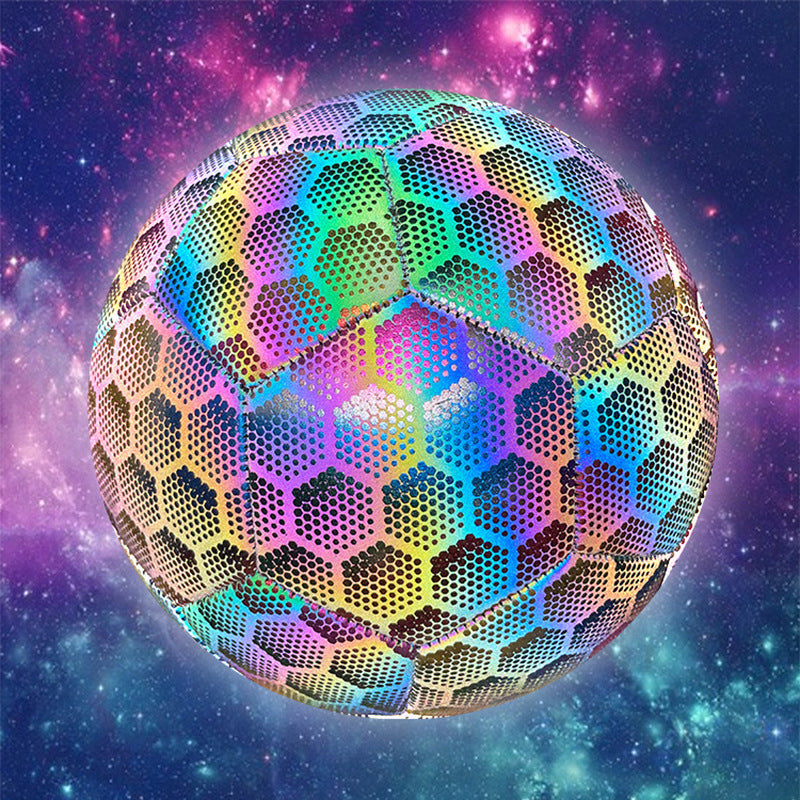 Premium PU Reflective Soccer Ball - Size 5