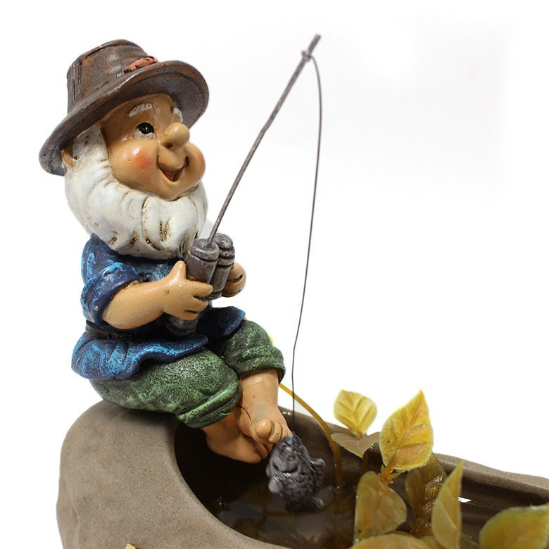 Creative resin ornaments for garden fishing sprites - Korvel