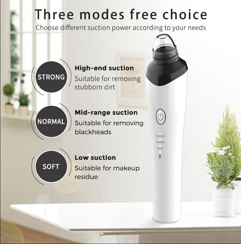 High-Definition Visual Blackhead Meter Three-Speed Intelligent Vacuum Adsorption Pore Cleaner Wifi Timing - Korvel