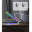 New Laptop Cooler Laptop Cooling Pad Notebook Gaming Cooler Stand with 6 LED Fan 2 USB Ports Phone Holder for 15.6in Laptop - Korvel