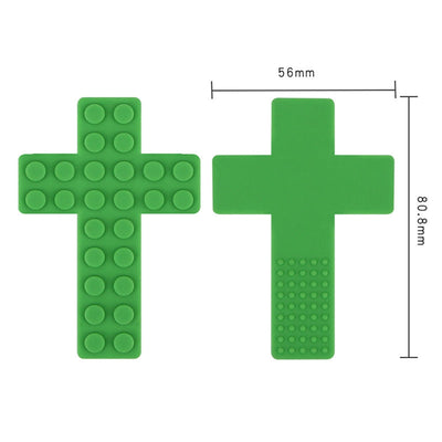 Building block gum manufacturers wholesale mother infant cross-border children's silicone gum sensory molar stick baby silicone gum - Korvel