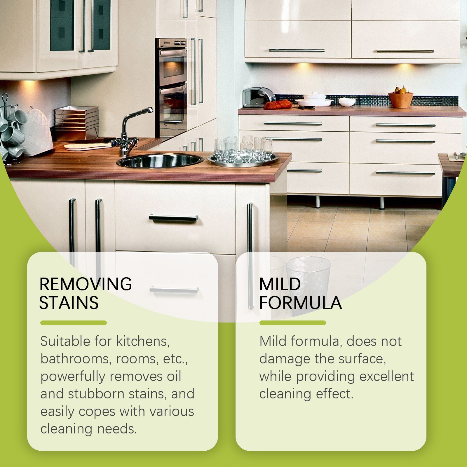 Multi-Purpose Cleaner Household Tile Countertop Stain Cleaner Kitchen Grease Cleaner Spray - Korvel