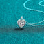 2 Carat Moissanite 925 Sterling Silver Heart Shape Necklace - Korvel