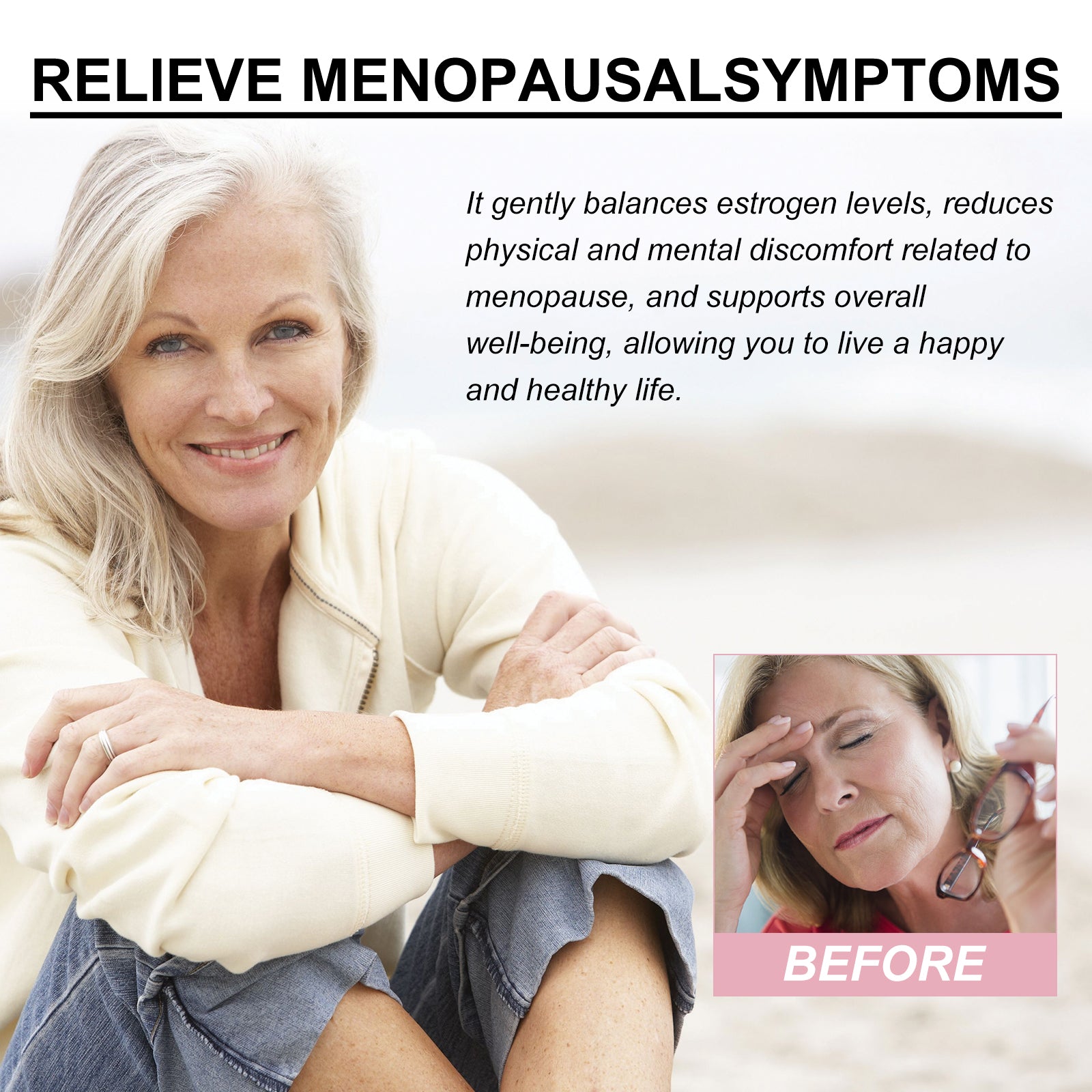 Menopausal Relief Spray, Regulate Mood To Reduce Female Menopause Physical And Mental Fatigue Spray - Korvel