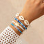 Bohemian vacation style shell rice bead bracelet Bracelet beach starfish bead set for women - Korvel