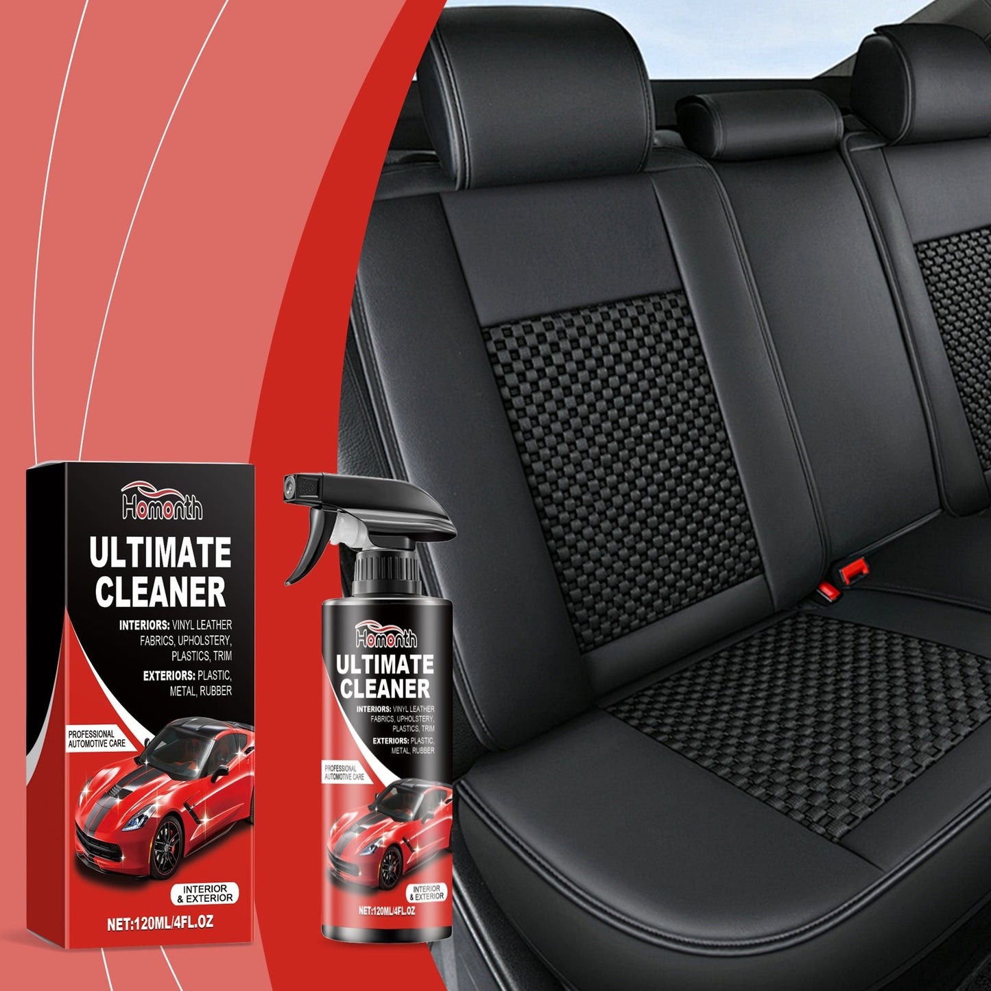 Automotive Interior Stain Remover, Automotive Leather Dashboard Seat Stains Multi-Functional Interior Cleaner - Korvel