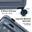 Luggage Sets New Model Expandable ABS+PC 3 Piece Sets with Spinner Wheels Lightweight TSA Lock (20/24/28), STEEL GRAY - Korvel