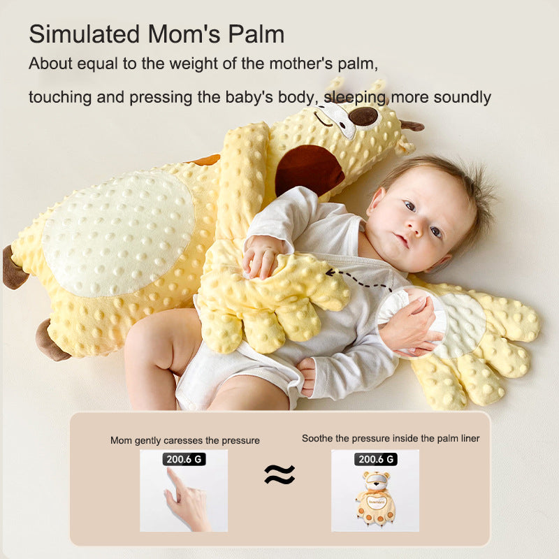 Coussin Apaisant en Peluche pour Bébé - Cerf Rose