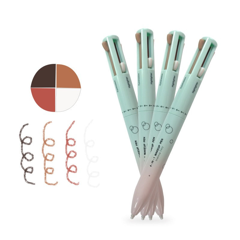 4 in 1 makeup pencil 4 in 1 makeup pencil 4 colors 4 colors lip liner highlight eye shadow eyeliner eyebrow pencil 4in1 - Korvel