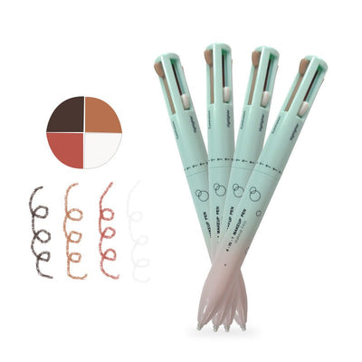 4 in 1 makeup pencil 4 in 1 makeup pencil 4 colors 4 colors lip liner highlight eye shadow eyeliner eyebrow pencil 4in1 - Korvel