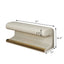 Entryway Bench Leather Upholstered Ottoman with LED sensor light for living room ,bedroom,end of bed ，Beige - Korvel