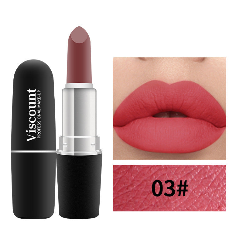 New Frosted Bullet Fog Matte White Lipstick Small Pepper 12 Color Moisturizing Lipstick - Korvel