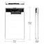2.5-inch tool free transparent hard drive case 3.0 notebook external portable hard drive case 3.0 SSD - Korvel