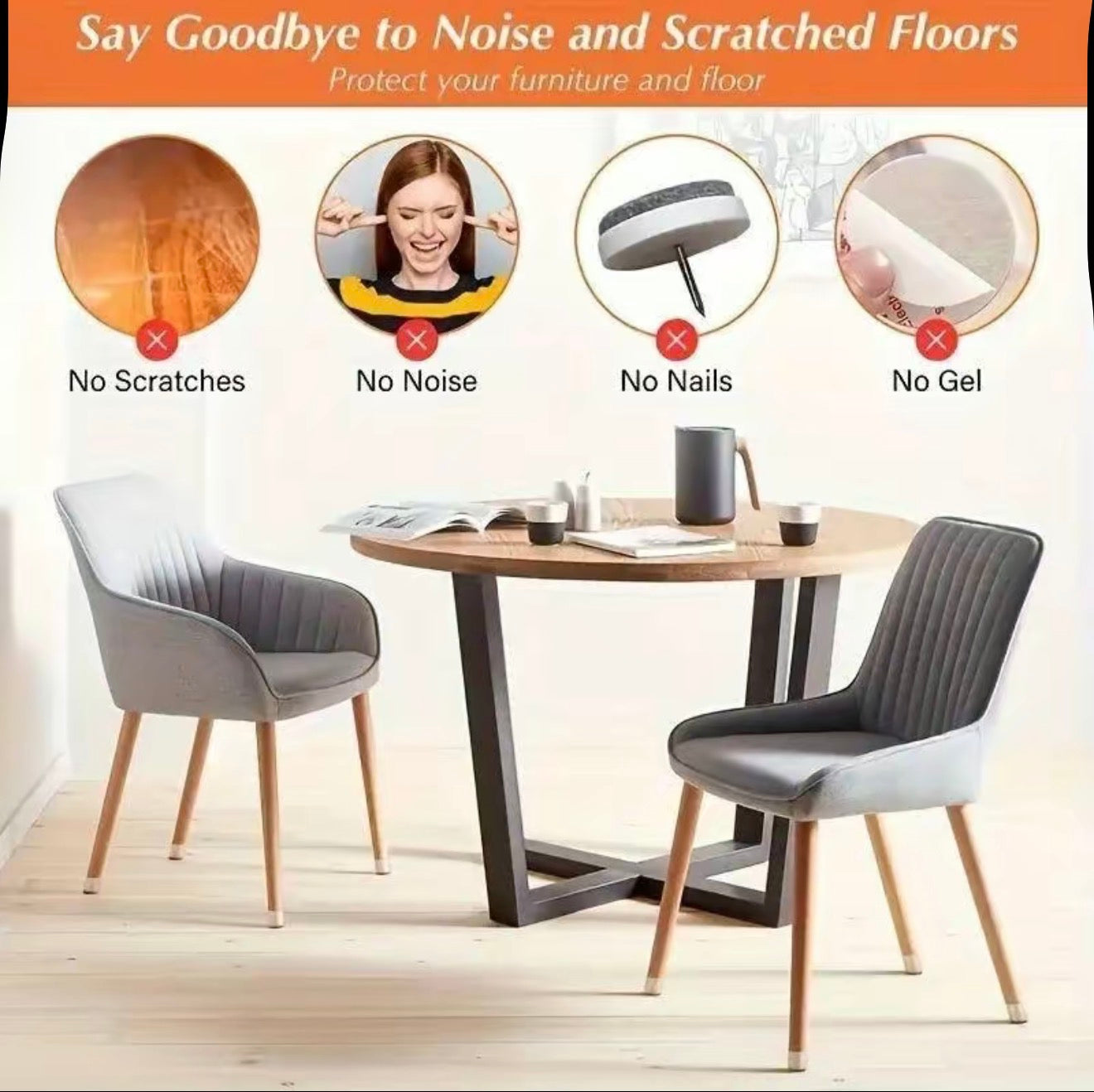 Protecteurs de chaise FloorGuard pour une protection ultime des sols
