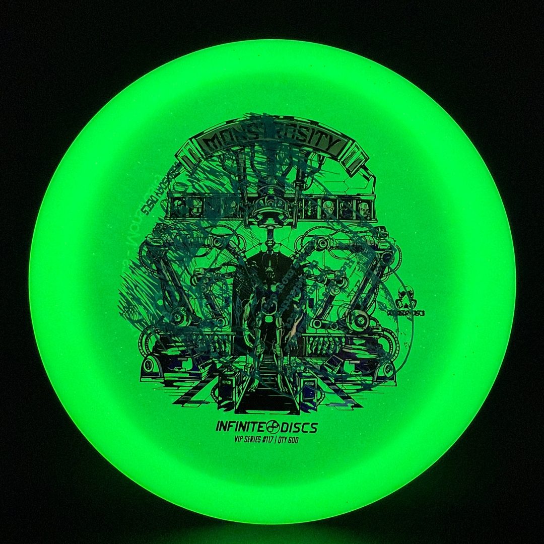 Glow Monstrosity - VIP Series #117 - X-Out Disc Golf Disc