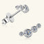 Pendientes de Stud de Plata Esterlina 925 con Moissanita Elegante