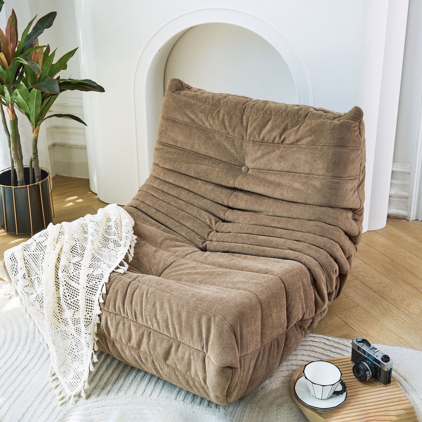Fauteuil en forme de haricot en mousse à mémoire de forme premium pour adultes