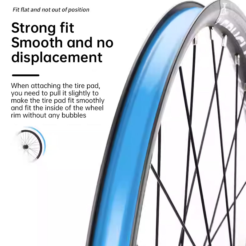 Tensilized Strapping Tape for Tubeless Bicycle Rims, 9.14m long, widths of 23/25/27/29/32/34mm, good residue-holding. - Korvel