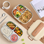 Microwave-heatable 304 stainless steel compartment sealed insulation lunch box lunch box - Korvel