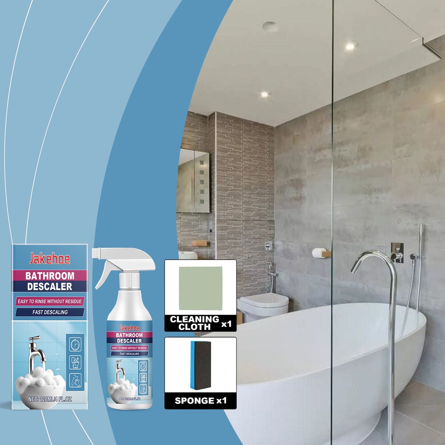 Bathroom Dirt Cleaner Bathroom Toilet Faucet Decontamination Decontamination Clean Multi-Functional Cleaning - Korvel