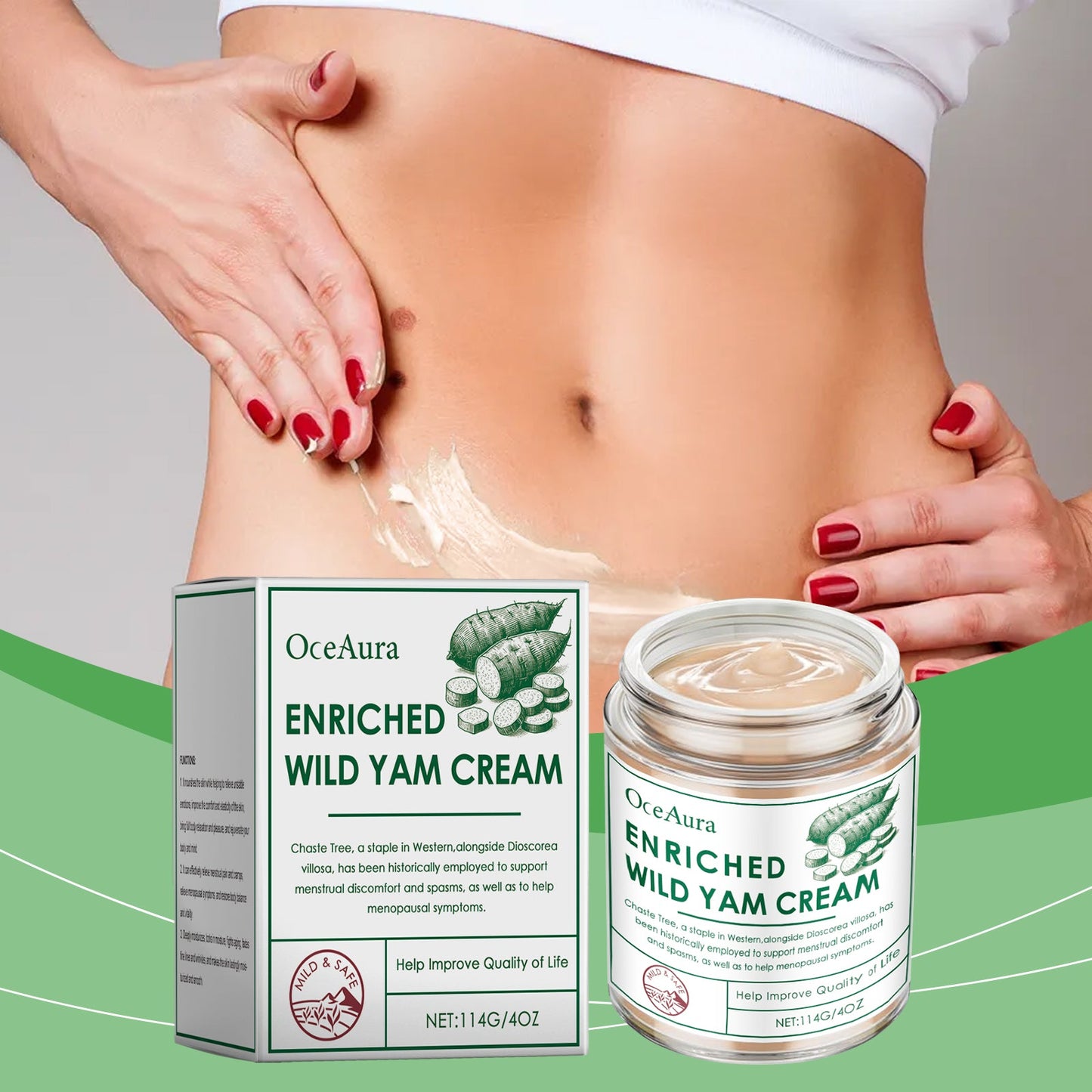 Wild Yam Body Moisturizer Nourishes, Hydrates, Firming, Lightening And Delicate Skin Yam Cream - Korvel