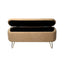 Banco Ottoman de Almacenamiento Camel con Patas Doradas