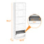 Shoe Storage Cabinet for Entryway, 5 Tiers Shoe Organizer with Carved Panels, Carving Shoe Closet,Vertical Shoe Cabinet - Korvel