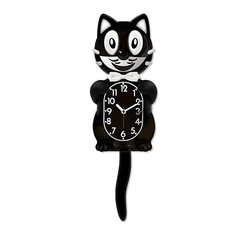 New Hot American Classic Kit Cat Clock: Swing Tail, Creative, Cute Gift, Retro Decor, Hanging Design. - Korvel